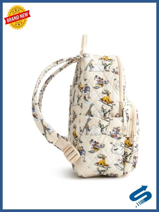Premium Cotton Small Banbury Backpack – Quilted, 7x12x5 in, Zip Closure main image 5